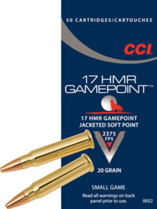 CCI Gamepoint 17HMR 20gr JSP x50
