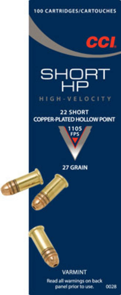 CCI .22 Short 27gr HP x 500 Rounds