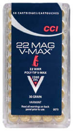 CCI V-Max 22WMR 30gr x50