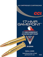CCI Gamepoint 17HMR 20gr JSP x50