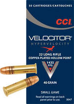 CCI Velocitor 22LR 50 Rounds