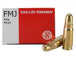 Sellier & Bellot 7.62x25 Tokarev 85gr FMJ x50