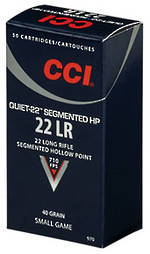 CCI Quiet Segmented .22LR 40gr HP x500