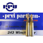 PPU .243 Winchester Ammo 100gr SP 20 Rounds
