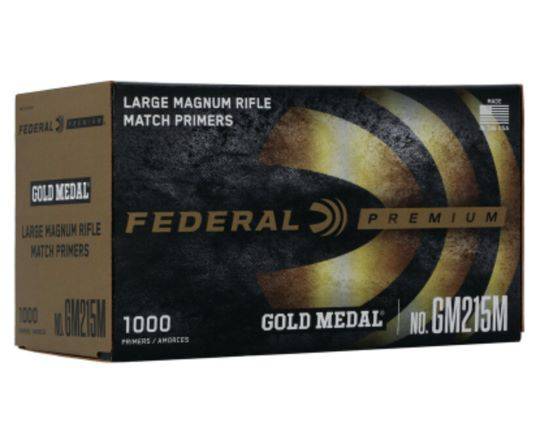 Federal Gold Medal Premium Large Magnum Rifle Primers GM215M x1000