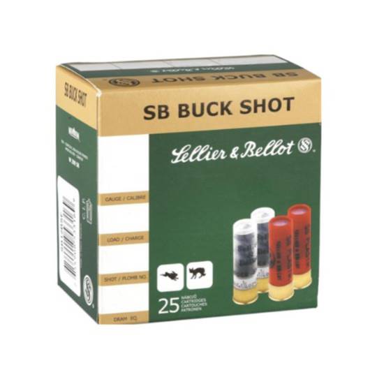 Sellier & Bellot 12ga 00 Buckshot 2 3/4