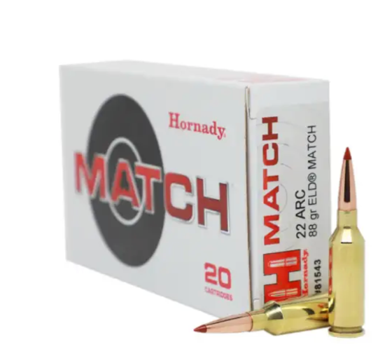 Hornady Match 22ARC 88gr ELD-M x20