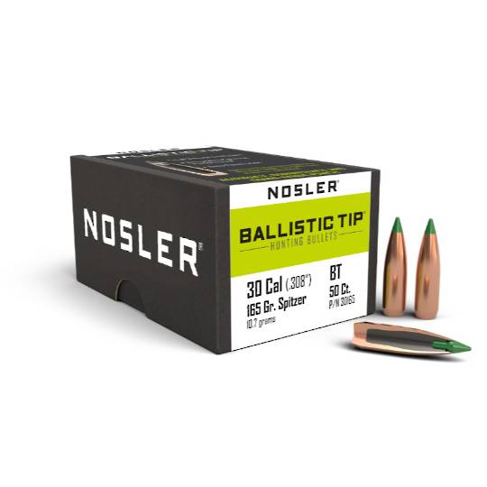 Nosler Ballistic Tip 30cal 165gr 30165