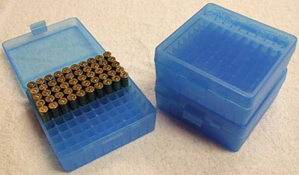 MTM Case-Gard Handgun Ammunition Ammo Storage Box 100 Round P-100-3 Green Black