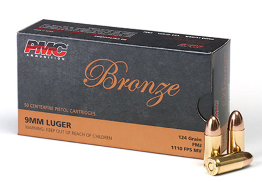 PMC Bronze 9mm 124gr x50