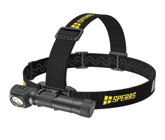 SPERAS SH18 HEADLAMP 2000LM RIGHT ANGLE FLASHLIGHT 250M THROW