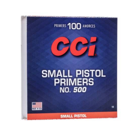 CCI Small Pistol Primers No500 Box of 1000